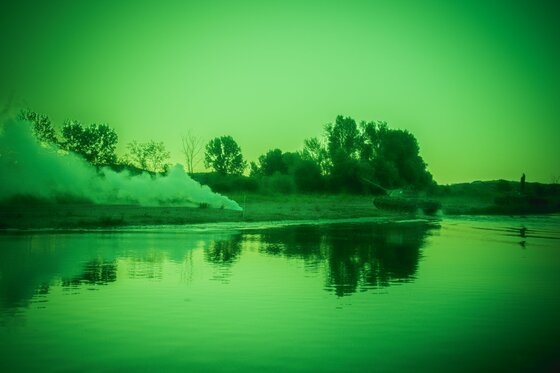 Στιγμιότυπο από την άσκηση στον βόρειο Έβρο.